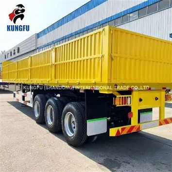 Sidewall Dropside 3-Axle Cargo Trailer Transport